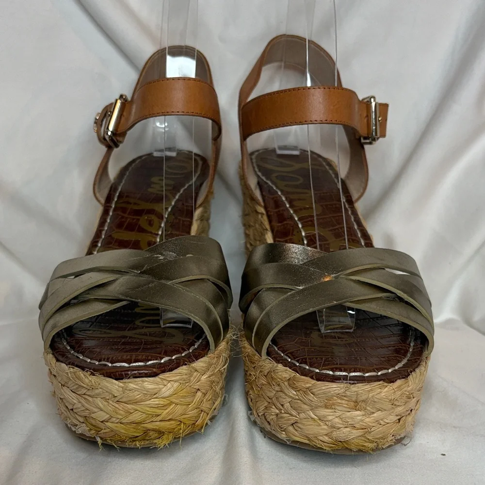 Sam Edelman Darlene Platform Wedge Sandals Size 8.5 - Picture 7 of 14